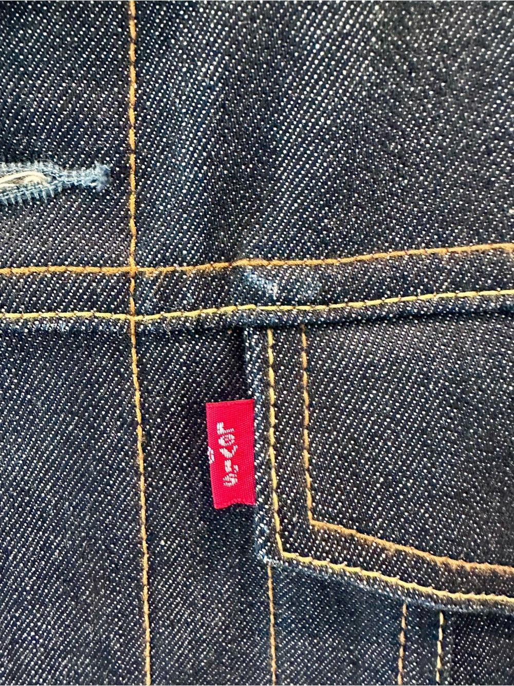 Levi's Dark Blue Denim Trucker Jacket - Picture 3 of 7